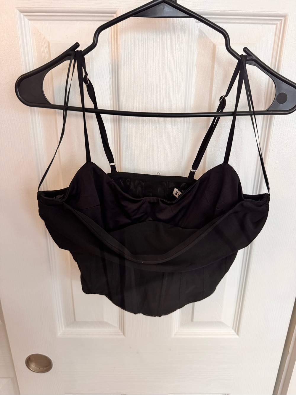 Women’s Black Bustier Camisole Top - Classic Black